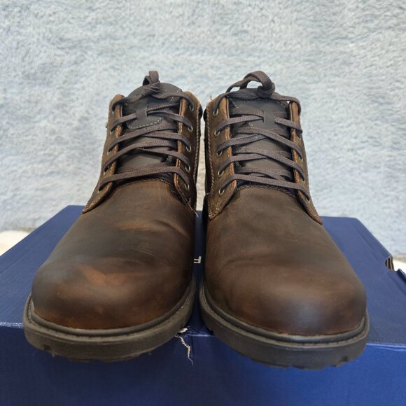 ROCKPORT Storm Surge Plain Toe Waterproof Leather Boots Men Size 11 W Wide Brown - Picture 7 of 9